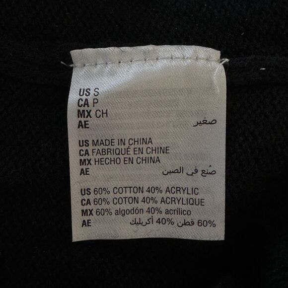 Karen Scott Small Sweater Crossover V-Neck Long Sleeve Stretch Pullover Black - Picture 6 of 7